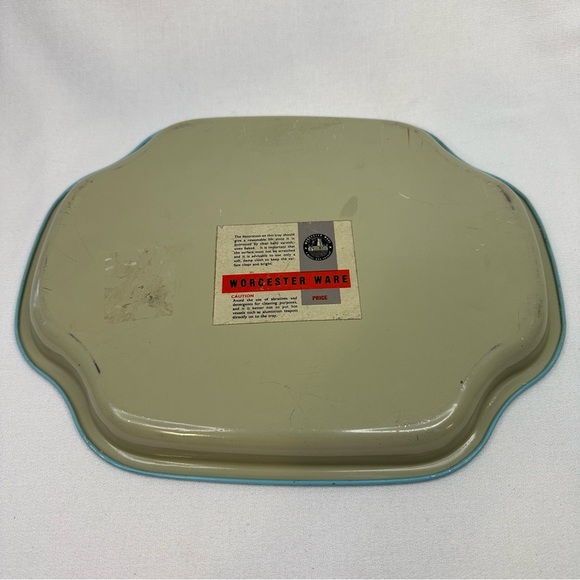 Buckingham Palace Decorative Tin Tray Worcester Ware - Picture 9 of 12